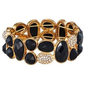 NWT Dana Buchman gold and black bracelet